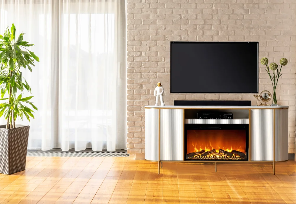 modern electric fireplace tv stand