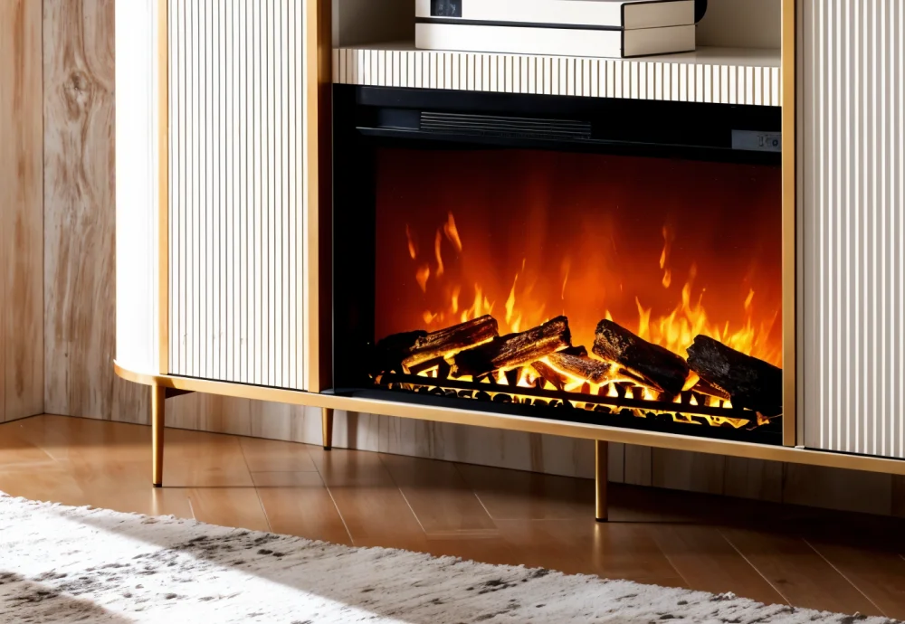 white electric fireplace