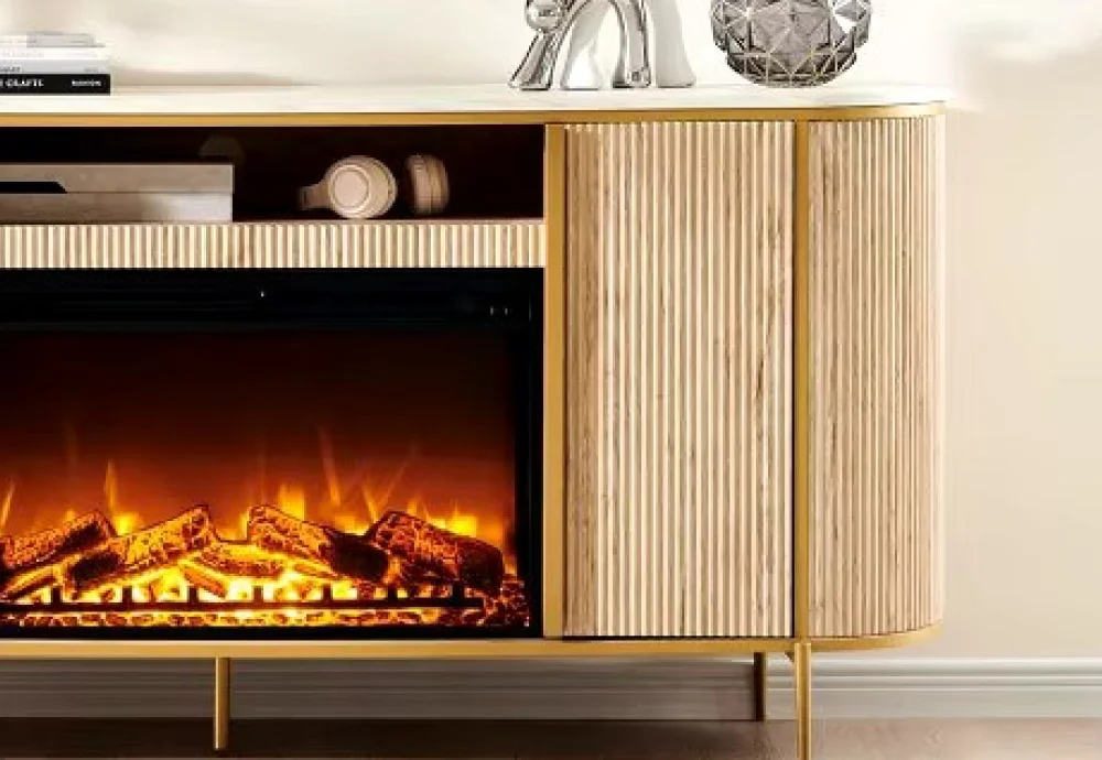 modern electric fireplace tv stand