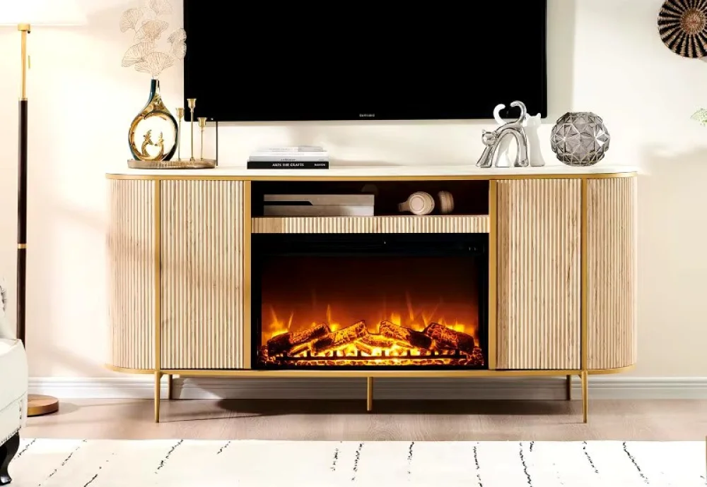 electric fireplace and tv stand